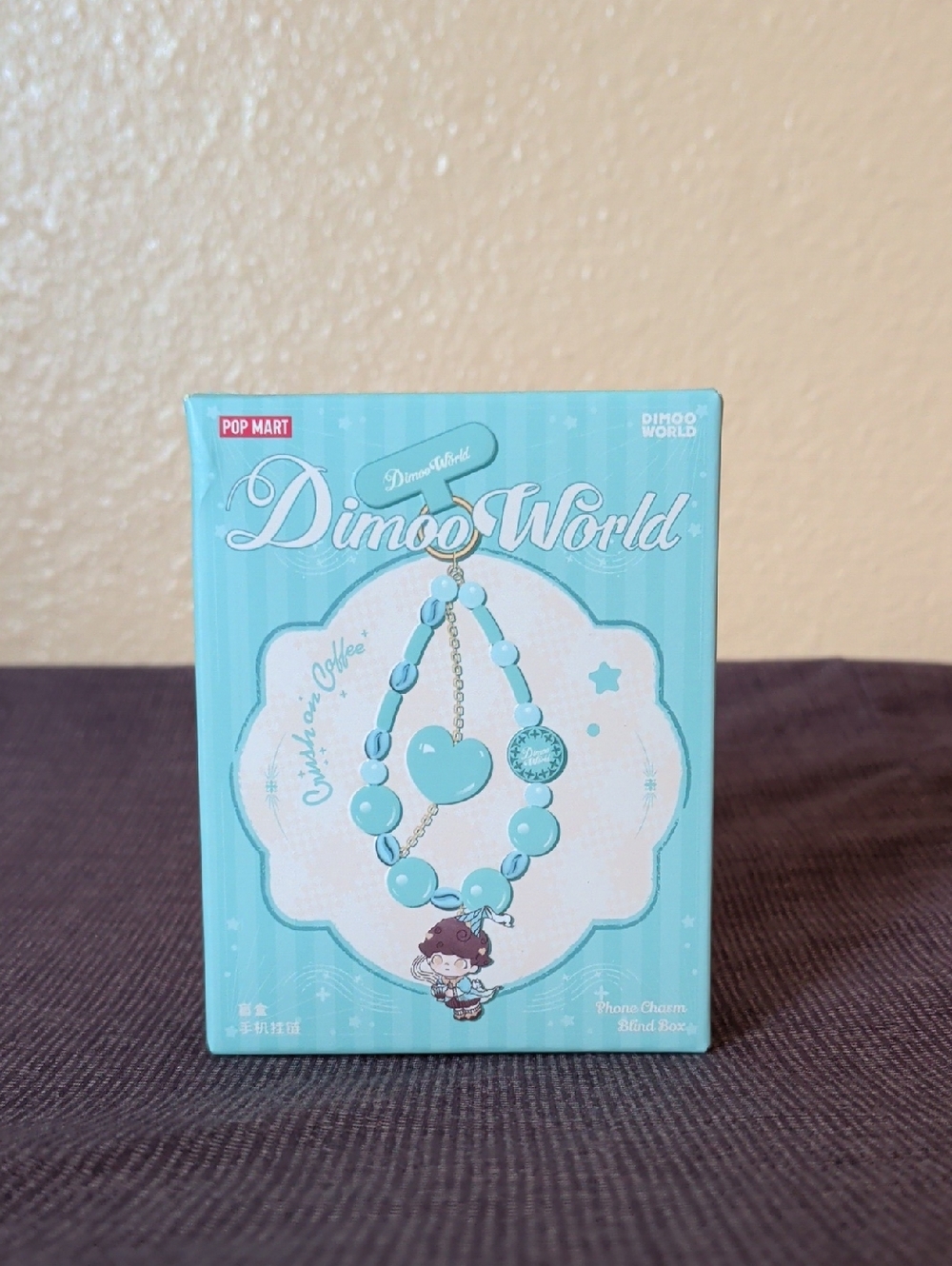 Dimoo's World Aqua Beaded Charm Phone Strap